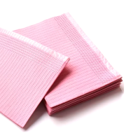 Three-layer napkins for the work surface Pink 10 pcs