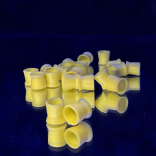 Ковпачки під фарбу силіконові (КАПСИ) Жовтий 100шт