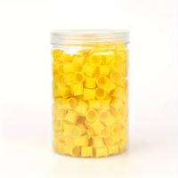 Silicone paint caps (CAPS) Yellow 100 pcs