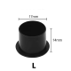 Paint caps on a stand – Black (CAPS) 17mm 50pcs