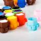 Honeycomb-shaped paint caps (CAPS) 25 pcs