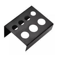 Black metal cap stand